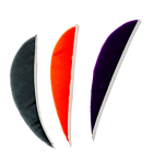 Trueflight Feathers - 3" Parabolic RW blaze orange