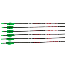 Victory Archery - VAP Sport V6 Komplettpfeil 6Stück, Kunststoff Befiederung