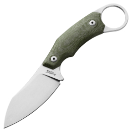 LionSteel - H1 feststehendes Messer Micarta grün