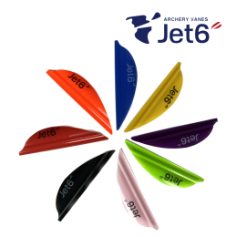 Jet6 Archery Vanes - Jet6 Vanes 1.75" 50 Stück RH blau