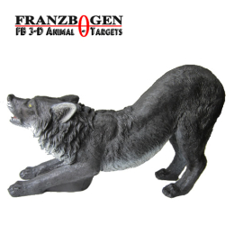 Franzbogen - Schwarzwolf,  kniend